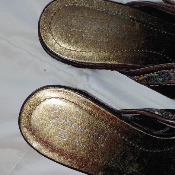 Coach Tweed Mules - Picture 5 of 5